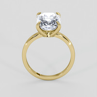 4.96 Ct. Blue Sapphire Ring, 18K Yellow Gold 3