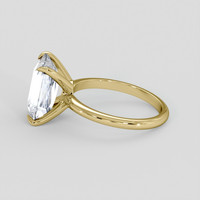 4.96 Ct. Blue Sapphire Ring, 18K Yellow Gold 4