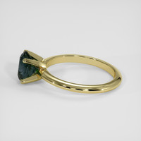 1.81 Ct. Bluish Green Sapphire Ring, 18K Yellow Gold 4