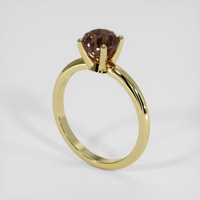 1.43 Ct. Brown Sapphire Ring, 18K Yellow Gold 2