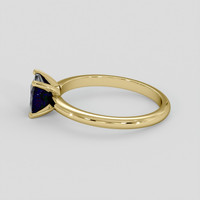 1.19 Ct. Blue Sapphire Ring, 18K Yellow Gold 4