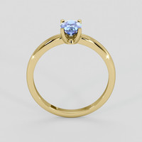 1.04 Ct. Blue Sapphire Ring, 18K Yellow Gold 3