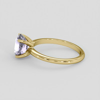2.23 Ct. Purple Sapphire Ring, 18K Yellow Gold 4