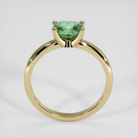 1.01 Ct. Bluish Green Sapphire Ring, 18K Yellow Gold 3