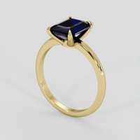 2.27 Ct. Blue Sapphire Ring, 18K Yellow Gold 2