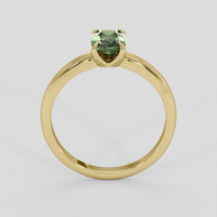 1.01 Ct. Green Sapphire Ring, 18K Yellow Gold 3