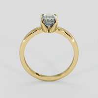 1.40 Ct. Green Sapphire Ring, 18K Yellow Gold 3