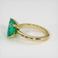 4.56 Ct. Emerald Ring, 18K Yellow Gold 4