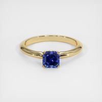 1.21 Ct. Blue Sapphire Ring, 18K Yellow Gold 1