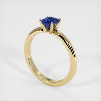 1.21 Ct. Blue Sapphire Ring, 18K Yellow Gold 2