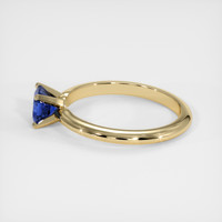 1.21 Ct. Blue Sapphire Ring, 18K Yellow Gold 4