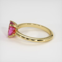 1.53 Ct. Pink Sapphire Ring, 18K Yellow Gold 4