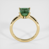 2.12 Ct. Green Sapphire Ring, 18K Yellow Gold 3