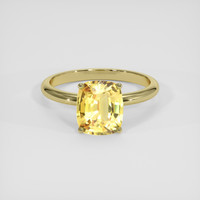 3.12 Ct. Yellow Sapphire Ring, 18K Yellow Gold 1