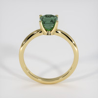 1.55 Ct. Bluish Green Sapphire Ring, 18K Yellow Gold 3