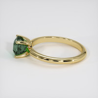 1.55 Ct. Bluish Green Sapphire Ring, 18K Yellow Gold 4