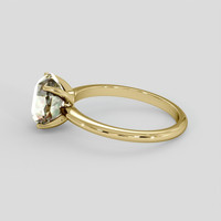 4.16 Ct. Bi Color Sapphire Ring, 18K Yellow Gold 4