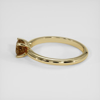 0.70 Ct. Brown Sapphire Ring, 18K Yellow Gold 4