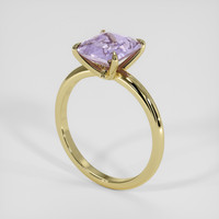 3.02 Ct. Purple Sapphire Ring, 18K Yellow Gold 2