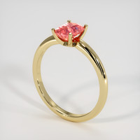 1.60 Ct. Padparadscha Sapphire Ring, 18K Yellow Gold 2