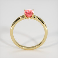 1.60 Ct. Padparadscha Sapphire Ring, 18K Yellow Gold 3