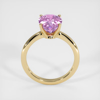 4.02 Ct. Pink Sapphire Ring, 18K Yellow Gold 3