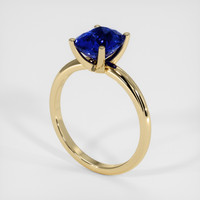 2.62 Ct. Blue Sapphire Ring, 18K Yellow Gold 2