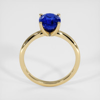 2.62 Ct. Blue Sapphire Ring, 18K Yellow Gold 3