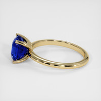 2.62 Ct. Blue Sapphire Ring, 18K Yellow Gold 4