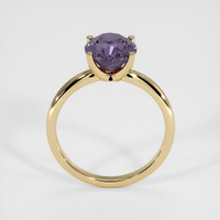 2.41 Ct. Violet Sapphire Ring, 18K Yellow Gold 3