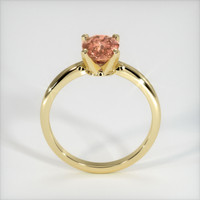 1.34 Ct. Orangish Brown Sapphire Ring, 18K Yellow Gold 3