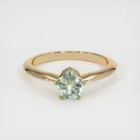 0.81 Ct. Sapphire Ring, 18K Yellow Gold 1