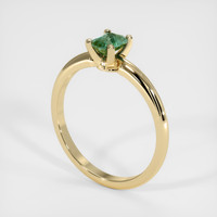 0.64 Ct. Sapphire Ring, 18K Yellow Gold 2
