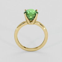 3.99 Ct. Green Sapphire Ring, 18K Yellow Gold 3
