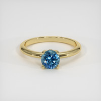 0.78 Ct. Sapphire Ring, 18K Yellow Gold 1