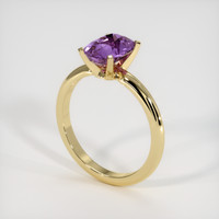 3.17 Ct. Purple Sapphire Ring, 18K Yellow Gold 2