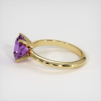 3.17 Ct. Purple Sapphire Ring, 18K Yellow Gold 4