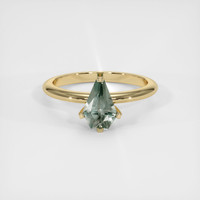 0.95 Ct. Sapphire Ring, 18K Yellow Gold 1