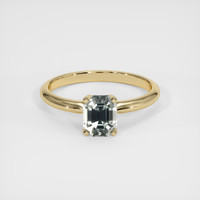0.91 Ct. Sapphire Ring, 18K Yellow Gold 1