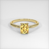 1.65 Ct. Yellow Sapphire Ring, 18K Yellow Gold 1