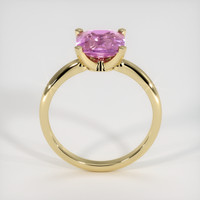 2.12 Ct. Purplish Pink Sapphire Ring, 18K Yellow Gold 3