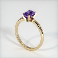 1.20 Ct. Purple Sapphire Ring, 18K Yellow Gold 2