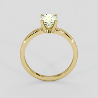 1.44 Ct. Yellowish Green Sapphire Ring, 18K Yellow Gold 3
