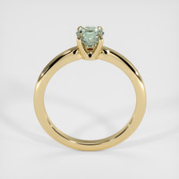 0.63 Ct. Green Sapphire Ring, 18K Yellow Gold 3