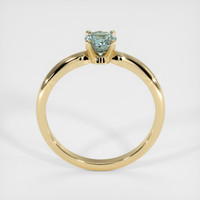 0.76 Ct. Bluish Grey Sapphire Ring, 18K Yellow Gold 3