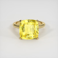9.13 Ct. Sapphire Ring, 18K Yellow Gold 1