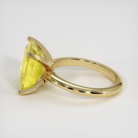 9.13 Ct. Sapphire Ring, 18K Yellow Gold 4