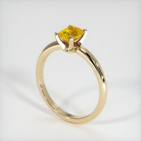 0.92 Ct. Yellow Sapphire Ring, 18K Yellow Gold 2