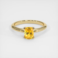 0.79 Ct. Sapphire Ring, 18K Yellow Gold 1