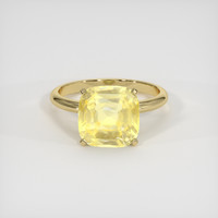 7.69 Ct. Sapphire Ring, 18K Yellow Gold 1